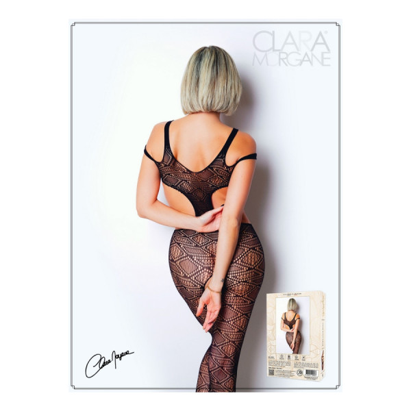 Body noir avec ouverture sexy - Le Numéro 3 - Collection Bodystocking 